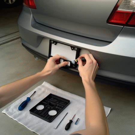 DIY License Plate Frame and Light Install