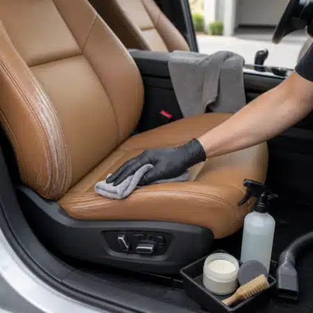 Leather Seat Cleaning and Conditioning at Home